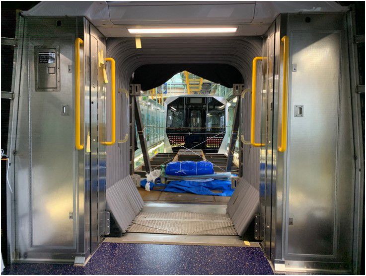 A first look inside the open gangway subway cars coming to NYC.